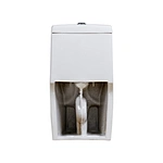 One piece ceramic Sanitary ware Siphonic S trap 300mm soft closing High pressure flush mechanism